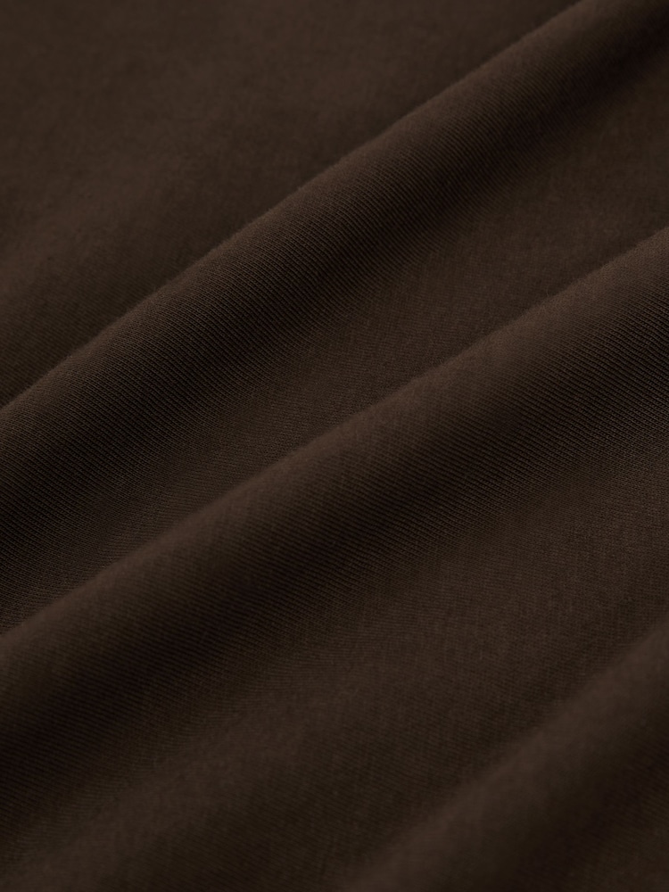 Reiss Coco Brown Bless Cotton Crew-Neck T-Shirt - Image 6 of 6