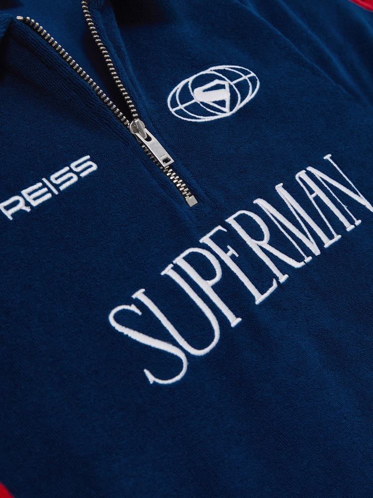 Superman | Reiss Towelling Polo Shirt - Image 4 of 4