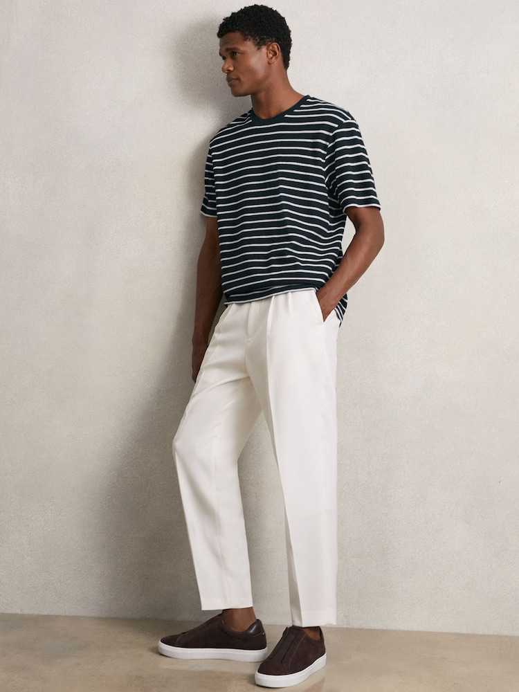 Reiss White/Navy Woodhall T-Shirt - Image 1 of 6