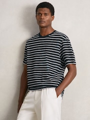 Reiss White/Navy Woodhall T-Shirt - Image 3 of 6