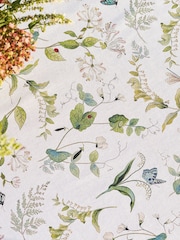 Sophie Allport Off White Wild Floral Print Cotton Tablecloth - Image 2 of 3