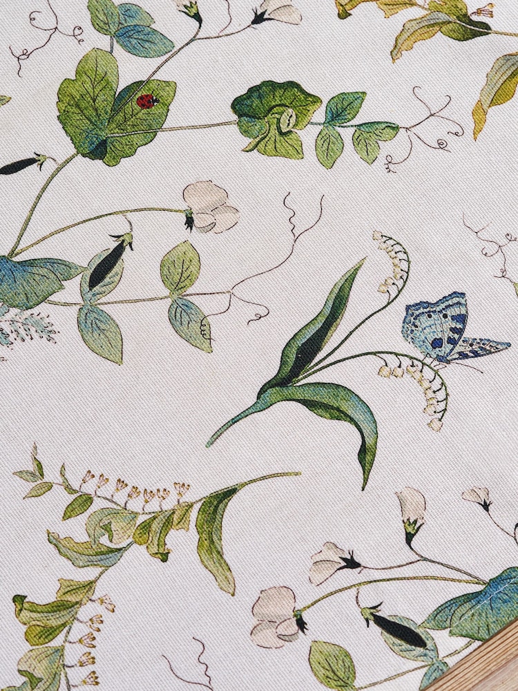 Sophie Allport Off White Wild Floral Print Cotton Table Runner - Image 2 of 4
