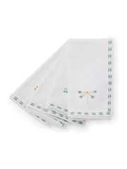 Sophie Allport Set of 4 Embroidered Dragonfly Cotton Napkins - Imagen 3 de 5