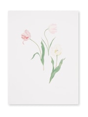 Sophie Allport Off White Multi Tulips Print Wall Art - Image 3 of 3