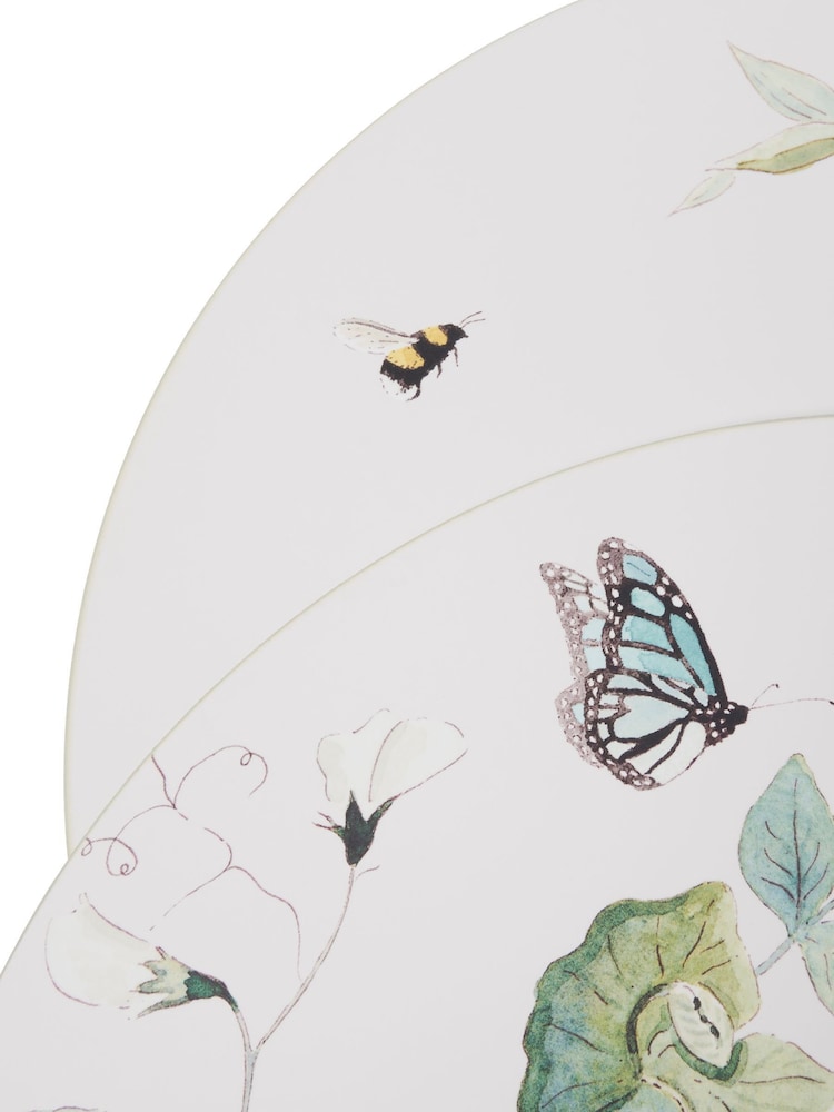 Sophie Allport Set of 4 OffWhite Wild Floral Print Placemats - Image 5 of 5
