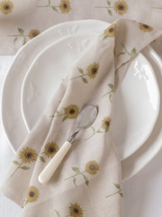 Sophie Allport Set of 4 Linen Sunflower Napkins - Imagen 1 de 3