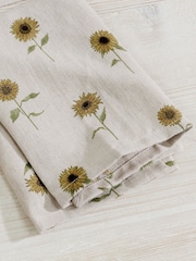 Sophie Allport Set of 4 Linen Sunflower Napkins - Imagen 2 de 3