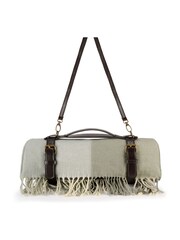 Sophie Allport Olive Green Gingham Picnic Blanket - Image 4 of 4