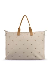 Sophie Allport Stone Beige Weekend Bees Oakham Bag - Image 3 of 4