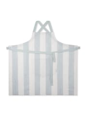 Sophie Allport Teal Blue Linen Cross Back Apron - Image 3 of 4
