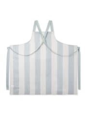 Sophie Allport Teal Blue Linen Cross Back Apron - Image 4 of 4