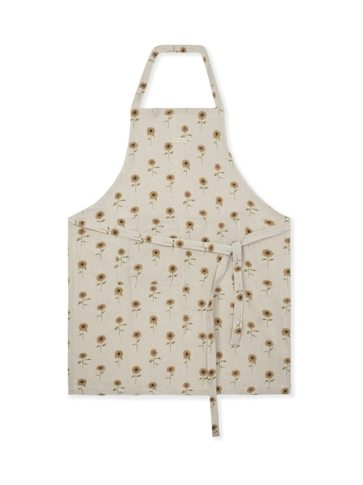 Sophie Allport Natural Linen Sunflower Apron - Image 2 of 2