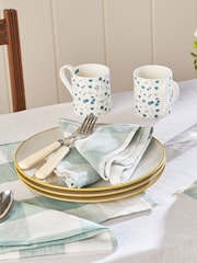 Sophie Allport Set of 4 Linen Gingham Napkins - Imagen 1 de 3