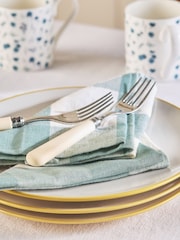 Sophie Allport Set of 4 Linen Gingham Napkins - Imagen 2 de 3