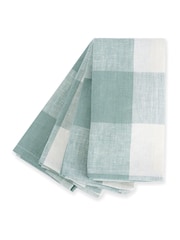 Sophie Allport Set of 4 Linen Gingham Napkins - Imagen 3 de 3
