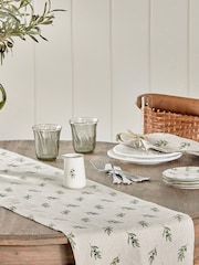 Sophie Allport Linen Olive Branch Table Runner - Imagen 1 de 3
