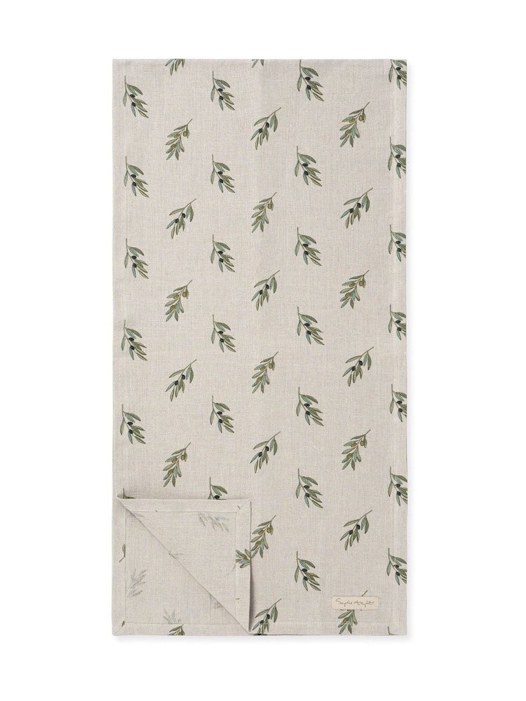 Sophie Allport Linen Olive Branch Table Runner - Imagen 3 de 3