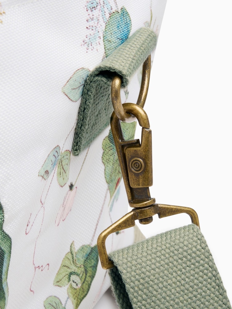 Sophie Allport Off White Wild Floral Print Picnic Bag - Image 5 of 5