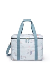 Sophie Allport Soft Blue Coastal Boats Picnic Bag - Image 3 of 4