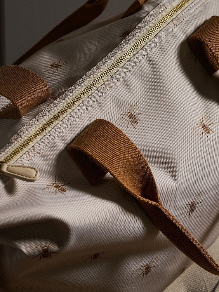 Sophie Allport Stone Beige Bees Shoulder Bag with Handles - Image 2 of 4