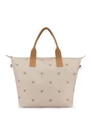 Sophie Allport Stone Beige Bees Shoulder Bag with Handles - Image 3 of 4