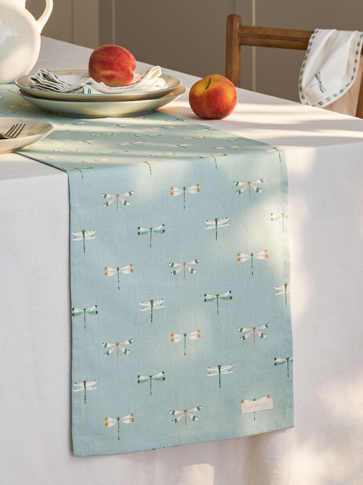 Sophie Allport Watercolour Dragonfly Table Runner - Image 1 of 4