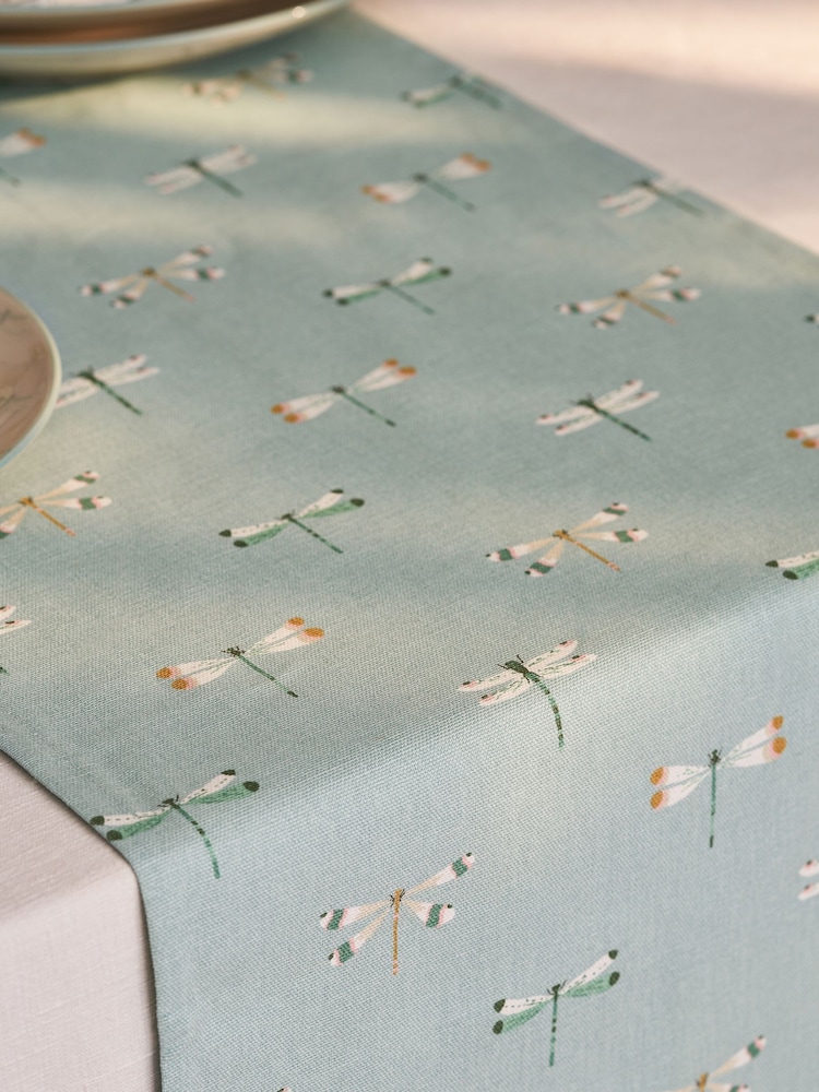 Sophie Allport Watercolour Dragonfly Table Runner - Image 2 of 4