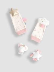 JoJo Maman Bébé Fairy Mouse Wrist and Ankle Rattle Set - Image 1 of 5