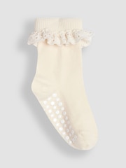 JoJo Maman Bébé Red 2-Pack Frill And Bow Socks - Image 3 of 3