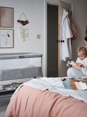 Mamas & Papas Grey Lua Bedside Crib - Image 2 of 10