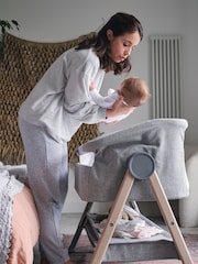 Mamas & Papas Grey Lua Bedside Crib - Image 6 of 10