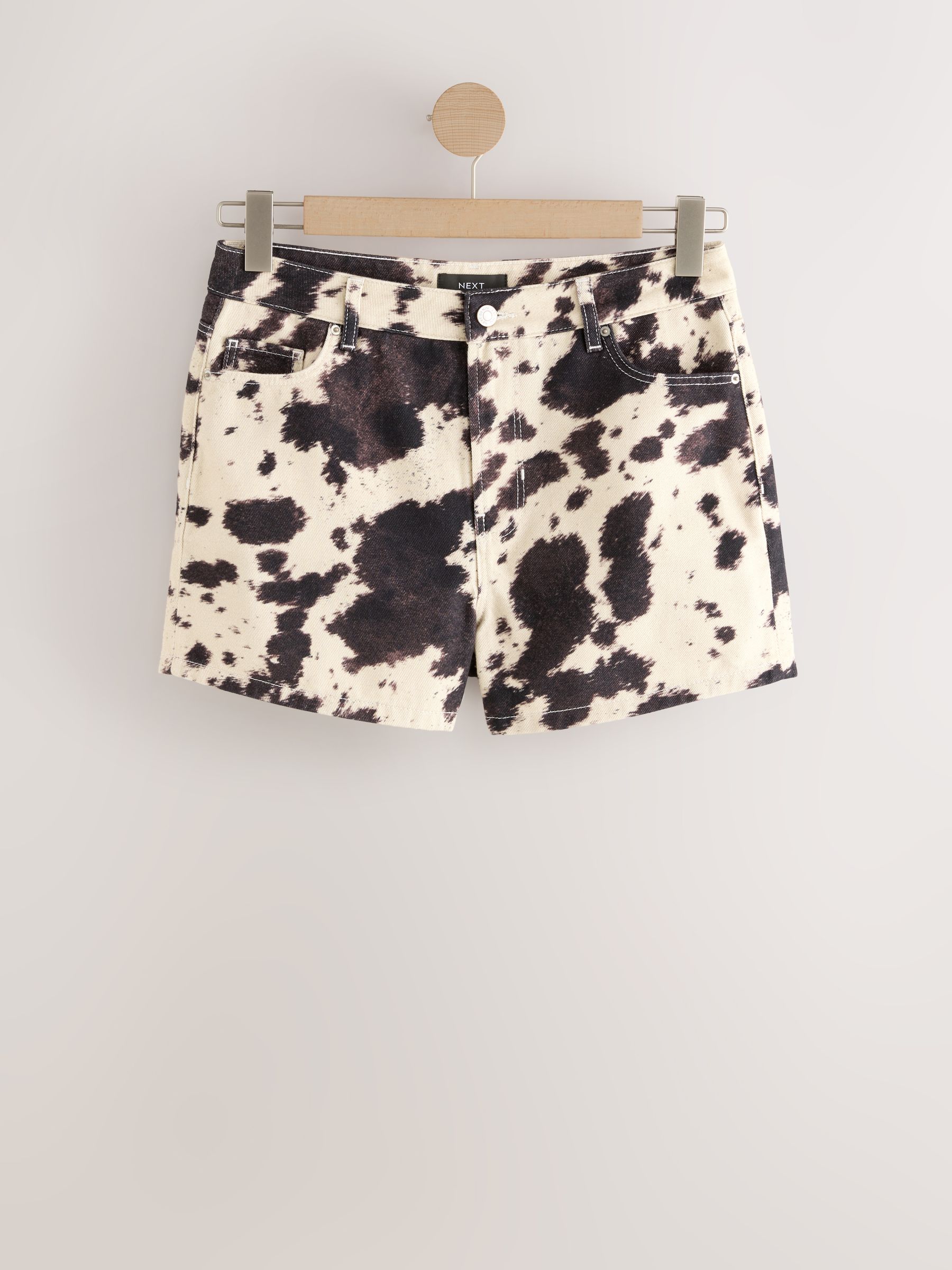 Buy Cow Print Boy Denim Shorts from Next USA