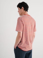 Seasalt Cornwall Orange Mens Seven Seas Sailor T-Shirt - Image 2 of 5