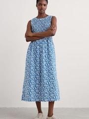 Seasalt Cornwall Blue Meadowsweet Sleeveless Dress - Image 1 of 5