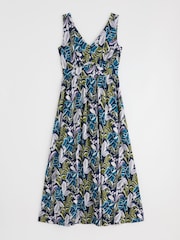 Seasalt Cornwall Blue Petite Polmanter Jersey 100% Cotton Dress - Image 4 of 5