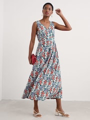 Seasalt Cornwall Blue Polmanter Jersey Dress - Image 1 of 5