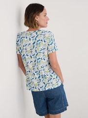 Azul - Seasalt Cornwall Waterflow Short Sleeve Top - Imagen 5 de 5