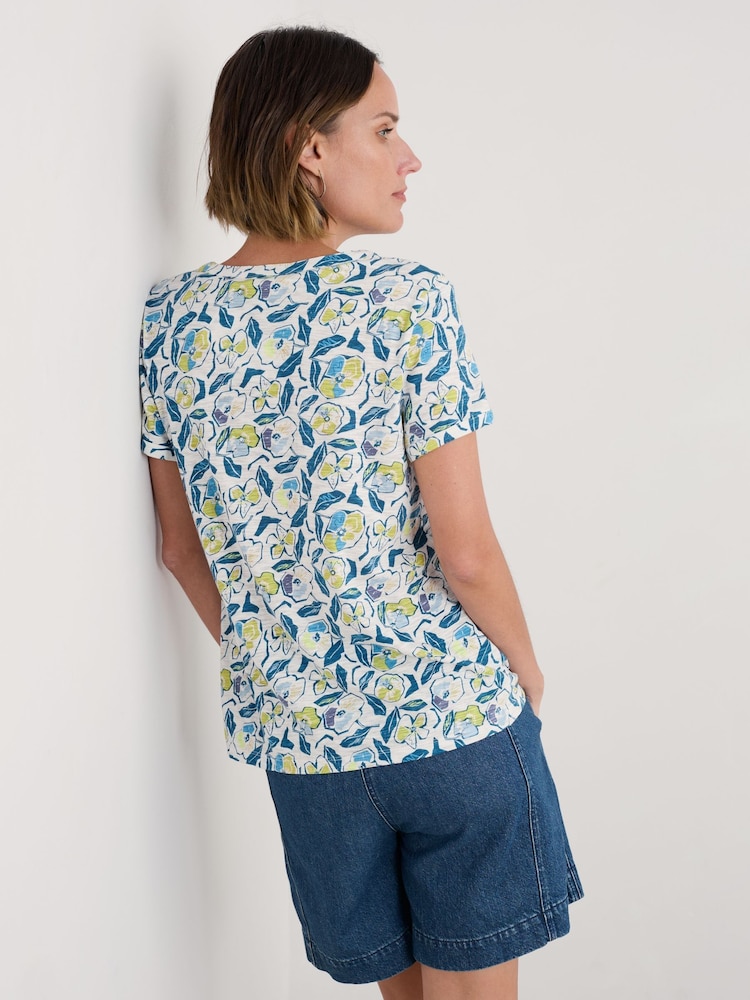 Azul - Seasalt Cornwall Waterflow Short Sleeve Top - Imagen 5 de 5