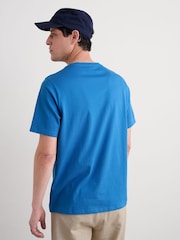 Seasalt Cornwall Light Blue Mens Midwatch 100% Cotton T-Shirt - Image 2 of 5