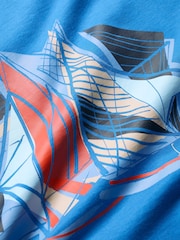 Seasalt Cornwall Light Blue Mens Midwatch 100% Cotton T-Shirt - Image 5 of 5