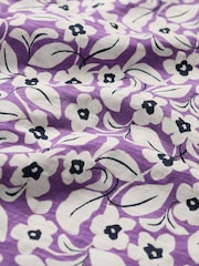 Seasalt Cornwall Purple Studio Glass V-Neck Jersey 100% Cotton Top - Image 5 of 5