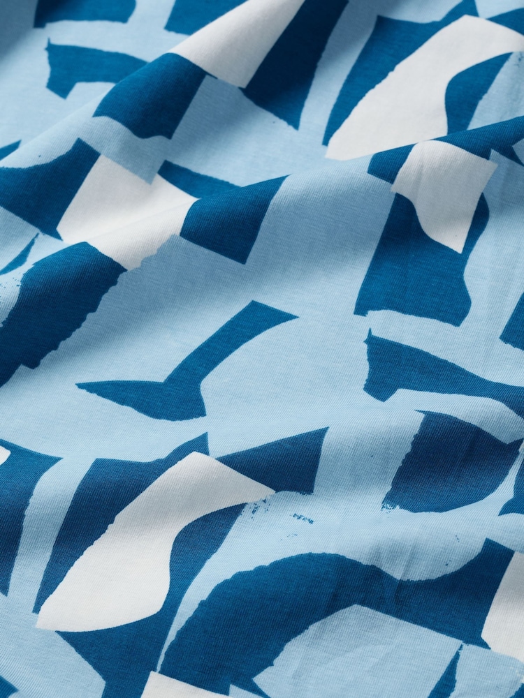 Seasalt Cornwall Blue Petite Veronica Short Sleeve Midi Dress - Image 5 of 5