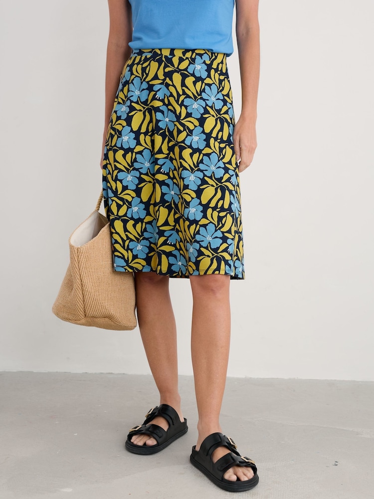 Seasalt Cornwall Navy Blue Ankle Length Skirt - Image 1 of 5