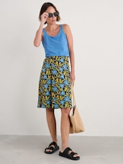 Seasalt Cornwall Navy Blue Ankle Length Skirt - Image 3 of 5