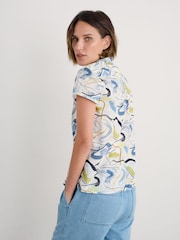 Seasalt Cornwall Multi Rushmaker Short Sleeve Cotton Shirt - Image 2 of 5