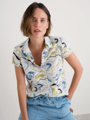 Seasalt Cornwall Multi Rushmaker Short Sleeve Cotton Shirt - Image 3 of 5