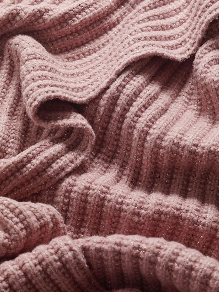 Rosa - Lipsy Shimmer Ribbed Scarf - Imagem 3 de 3