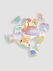JoJo Maman Bébé Safari Round Puzzle Safari Round Jigsaw (16pc) - Image 2 of 4