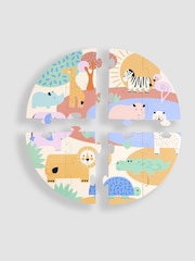 JoJo Maman Bébé Safari Round Puzzle Safari Round Jigsaw (16pc) - Image 4 of 4