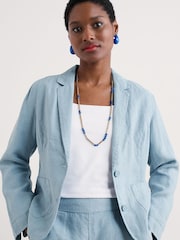 Seasalt Cornwall Blue Blinker Blazer - Image 1 of 5